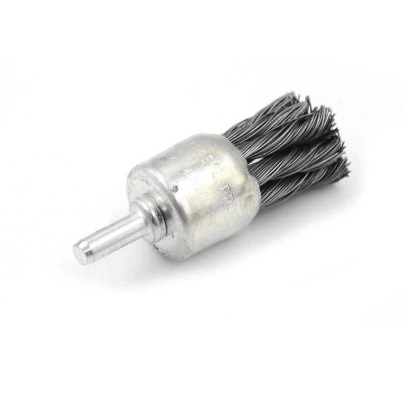 20mm wire knot end brush stainless steel with 1//4/" shank for grinder In CA