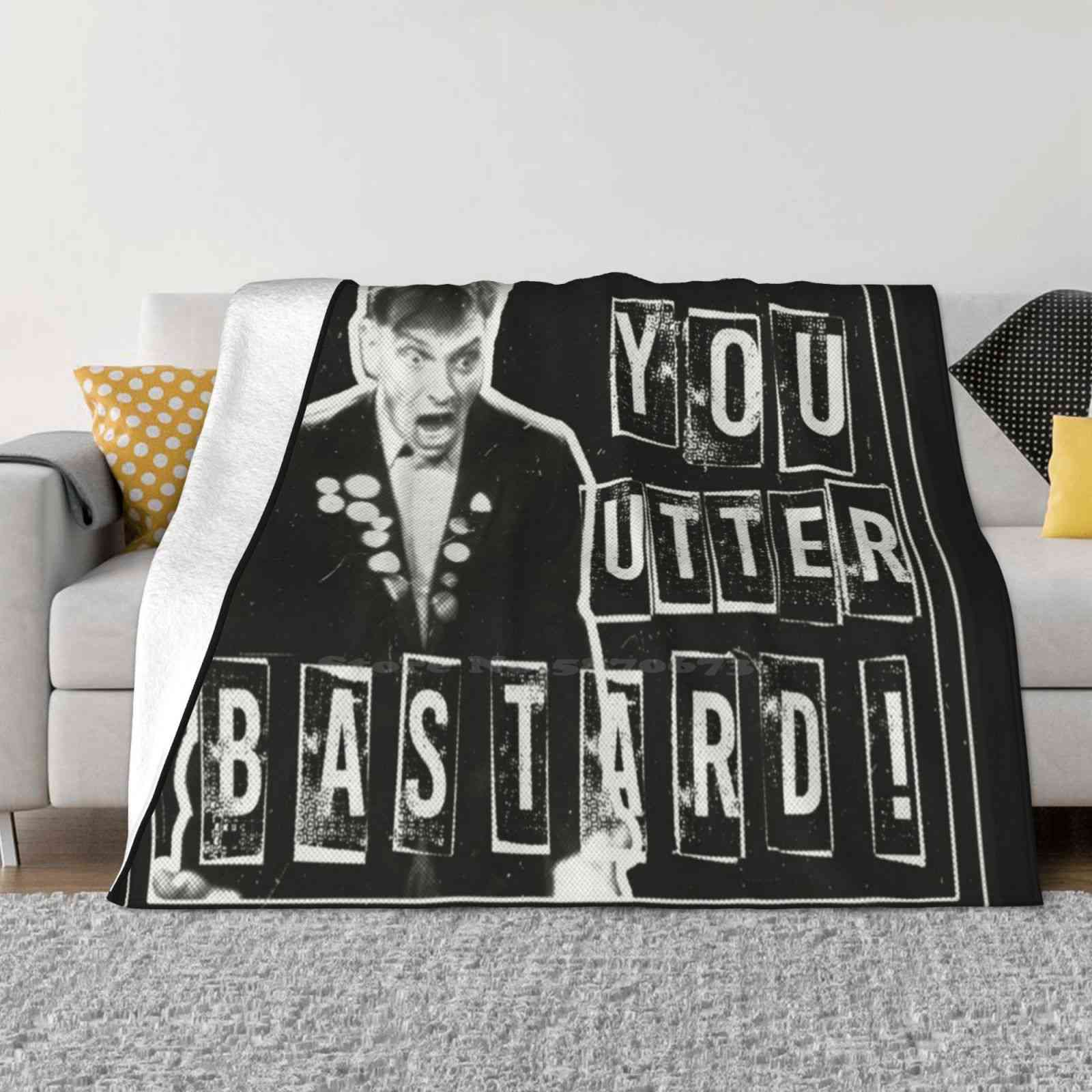 You Utter Bastard-The Young Ones Rick Fan Art Fashion Soft Warm Flannel Blanket You Utter Bastard The Peoples Poet The Young 30x40in