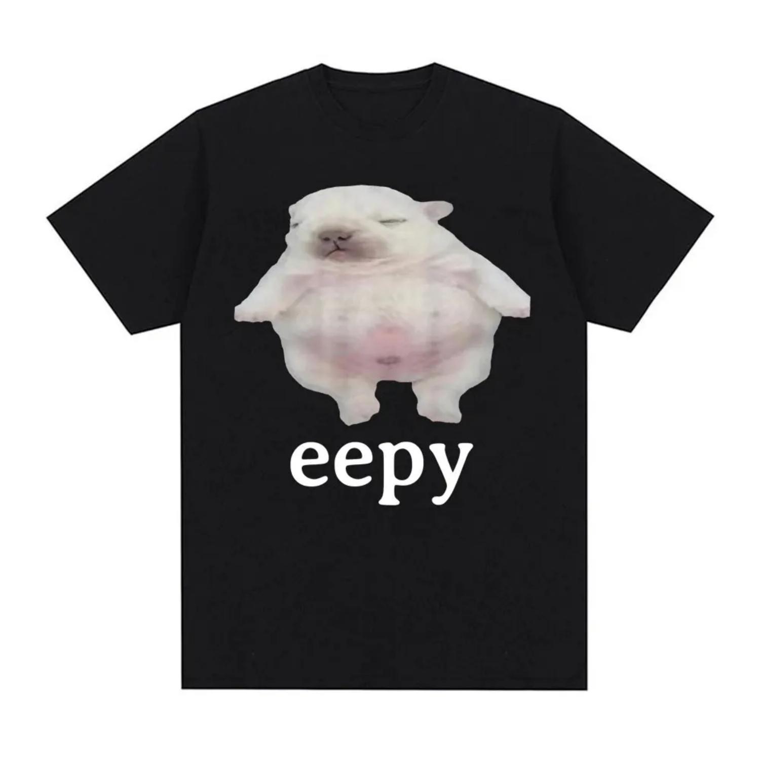 

French Bulldog Funny Silly Sleepy Eepy Dog Meme T-shirt Summer Tops High Quality Tee Shirt Fashion Cute Cotton T Shirt S чёрный