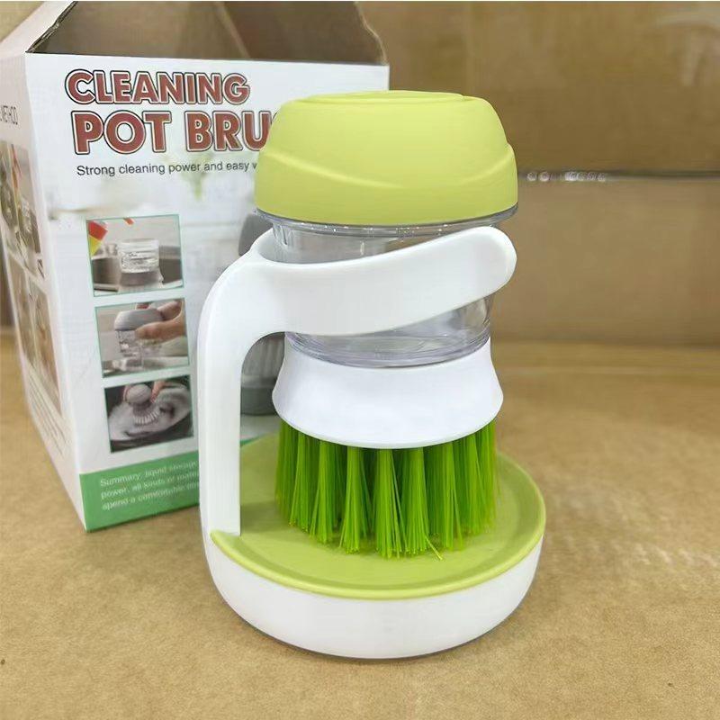 

Kitchen Press Type Grease Cleaning Brush color box packaging зелений
