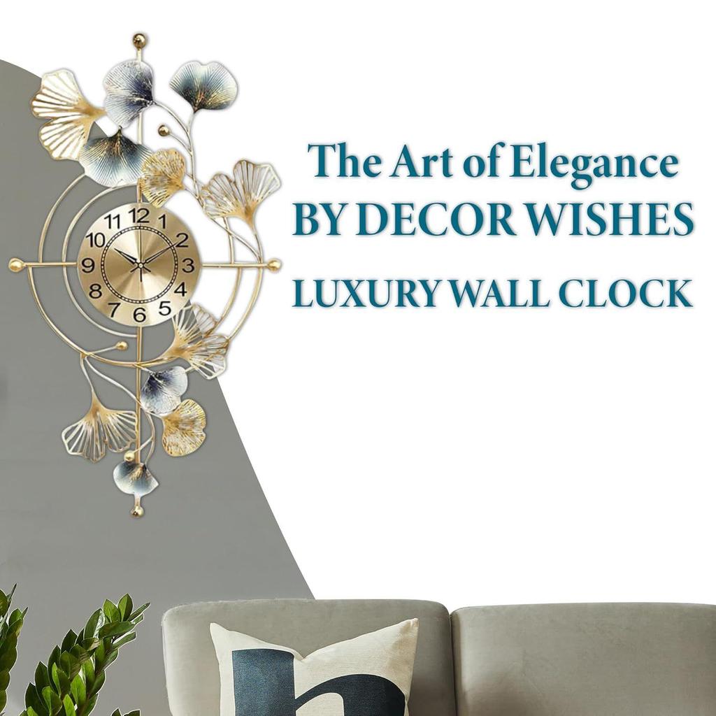 Metal Wall Clock for Living Room Designer Big Unique Clock for Wall Antique Handcrafted Wall Clock