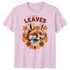 Re delle Foglie Volpe Foglie d'Autunno Stagioni T-Shirt Grafica Unisex