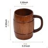 Pivní hrnek ve tvaru sudu, multifunkční minimalistický klasický dřevěný hrnek na kávu
