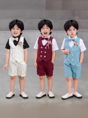 Completo con gilet formale per bambini Estate 2024 per la Recita dell'Asilo