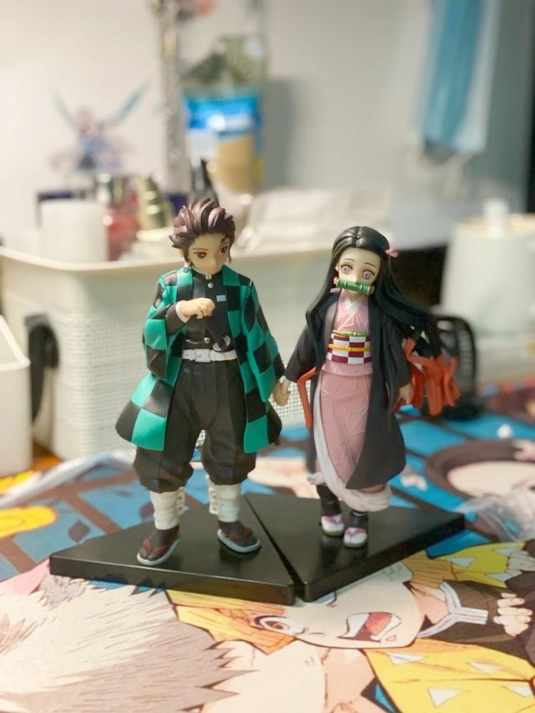 Figma Anime Action Figure Set - Zenitsu Agatsuma Kamado Tanjiro Nezuko & Kyojuro Rengoku Collectible Models with Moveable Joints