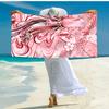 Personalized customized proof beach towel with Genshin Impact characters pattern - soft, absorbent,quick-drying,perfect swimming,camping&bathing