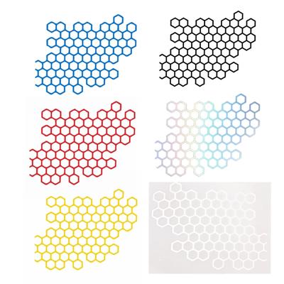 Lampada Luce Posteriore Anteriore per Auto Adesivi a Nido d'Ape Decorazioni Adesive Fai da Te Wrap