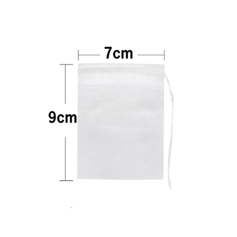 100/50PCS Tea Bags Disposable Non-woven Fabric Tea Filter Bag Spice Coffee Tea Infuser with String Heal Seal Teabag Empty Pouch