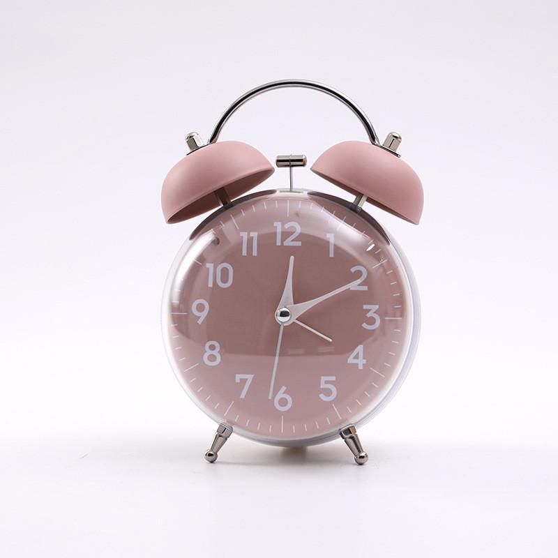 Classic Quartz Student Alarm Clock With Dual Bells For Home And Office Use