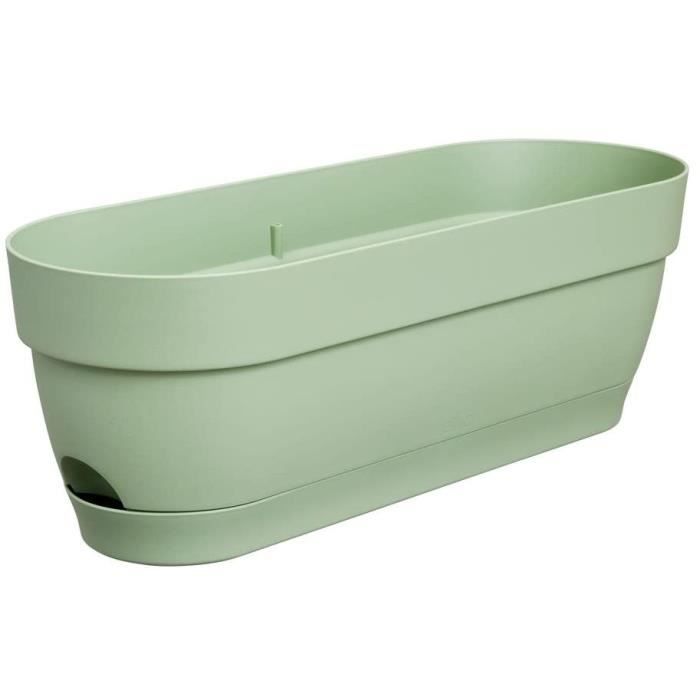 ELHO Balconniere ovale Vibia Campana - Plastique - Réservoir - 50 x 18,2 H 17 cm - Vert