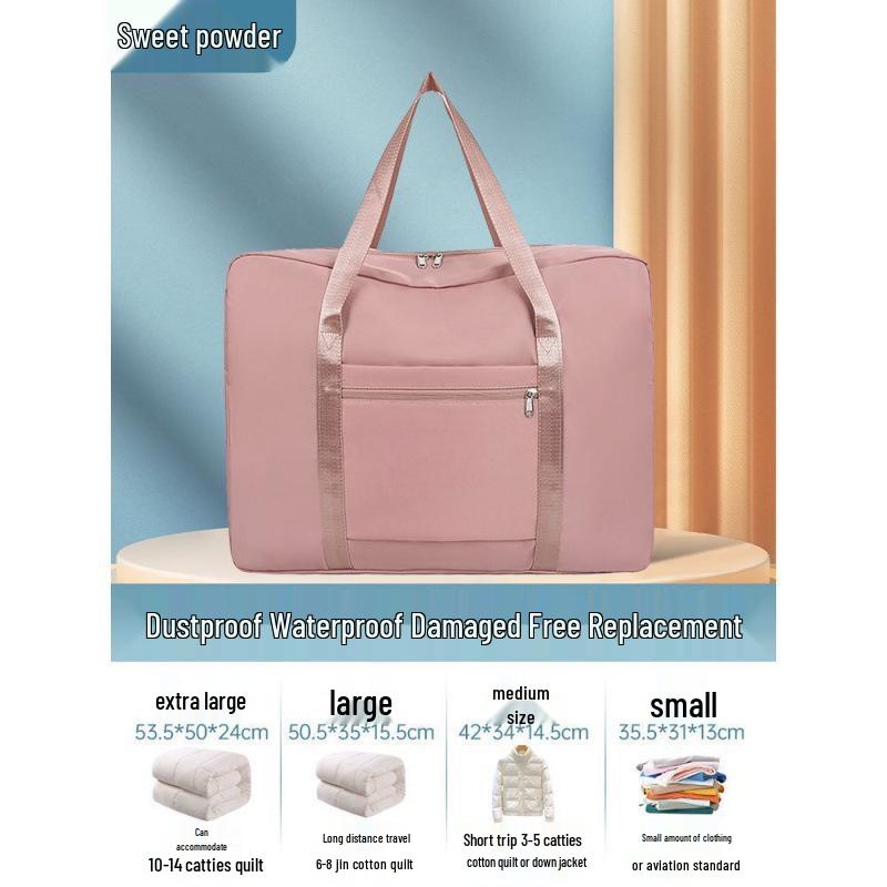 Foldable Large Capacity Travel Bag: Portable Handbag for Short Trips or Hospital