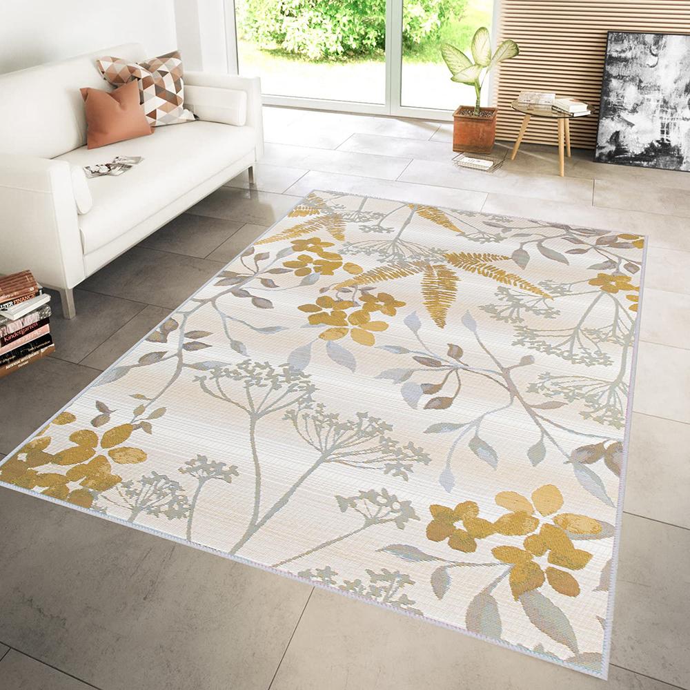 

Rovigo Home Моющийся ковер с набивным рисунком RVG1216 80 x 150 жёлтый