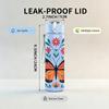 1PC Colorful Butterfly Floral Pattern 750ml Color Plastic Sports Water Bottle Leakproof Flip Straw Lid Suitable for Sports Office Home Use