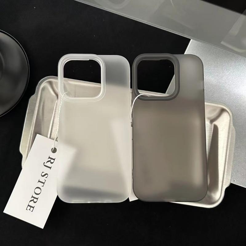 Luxury Matte Soft Silicone Phone Case For iPhone 16 15 14 13 12 11 Pro X Max 16 Plus Transparent Rubber Gel Shockproof Cover