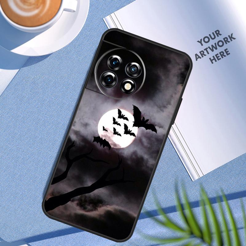 Gothic Horror Bats Full Moon Case For OnePlus Nord CE 3 Lite 2 2T N10 N20 OnePlus 12R 10T 9RT 10R 8 9 10 Pro 11 12 Cover