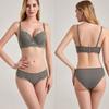 Sexy Lace Lingerie Set with Underwire Bra for Support and Side Boob Reduction Breathable Thin Bra and Comfortable Panties