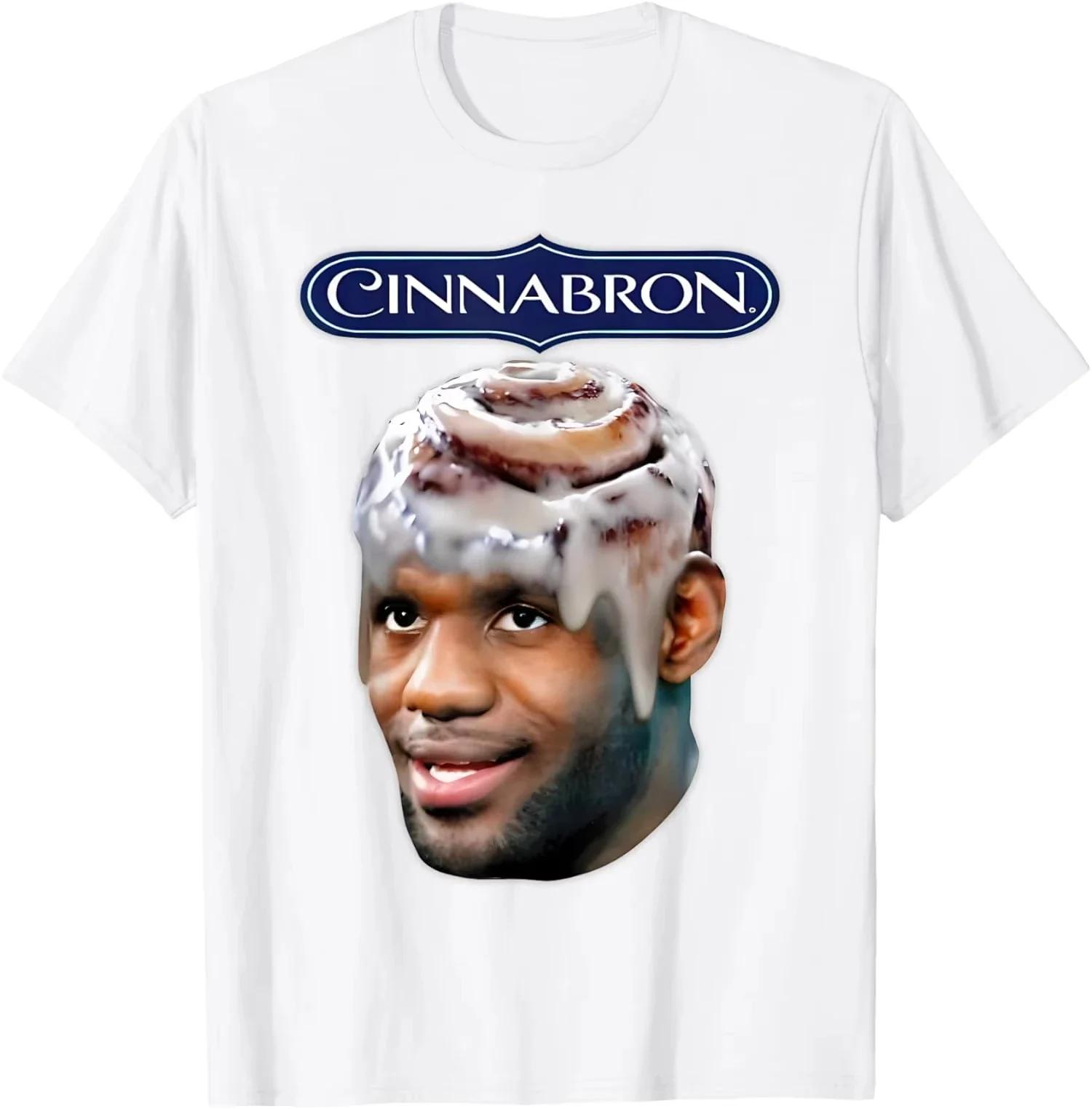 

Cinnabron Funny LeBron Graphic Meme T-shirt Women s Fashion Tees High Quality Oversized Short Sleeve Men T Shirt Tops Streetwear 4XL
