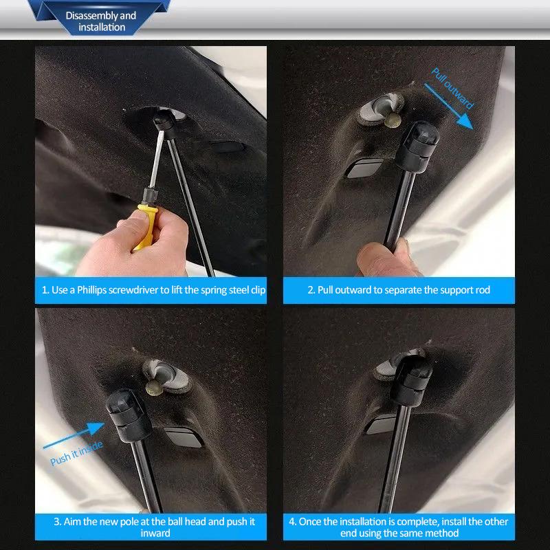 For Great Wall Haval H6 MK2 2th 2017- Absorber Support Rod Hydraulic Hood Struts Rear Trunk Tailgate Strut Lift Accessories