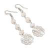 Moonstone Gemstone Handmade 925 Sterling Silver Jewelry Earring 2.56" GK-7327
