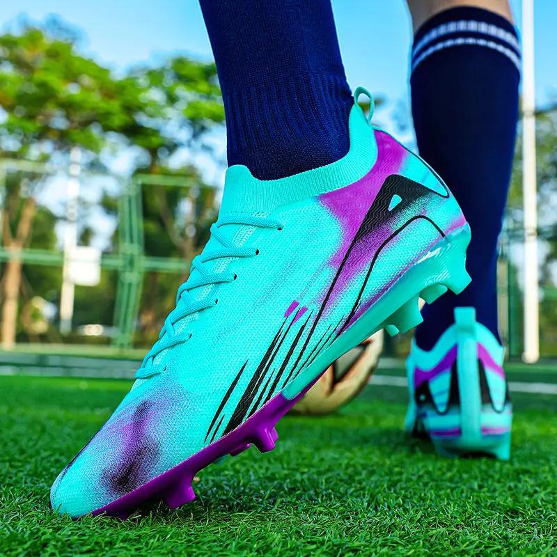 Marka Mody Modne Buty Piłkarskie Mężczyźni Kobiety Oryginalne Profesjonalne Buty do Futsalu Mężczyźni Długie Kolce Buty Sportowe Piłkarskie Mężczyźni Buty Treningowe