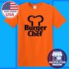 Restaurant Burger Chef Homme Orange Taille S-5XL