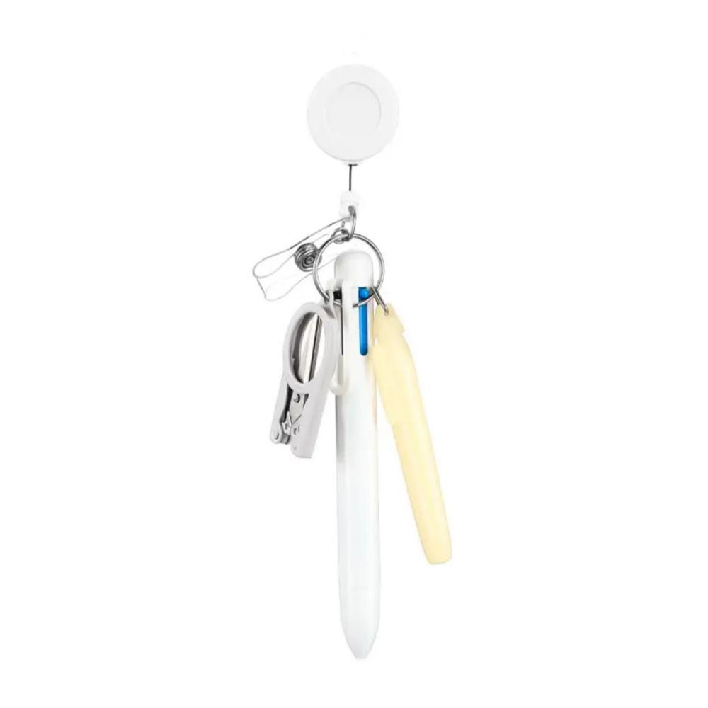 Badge Holder Retractable Nurse Pen Buckle Clip Nurse Ball Pen Nurse Ballpoint Pen  Nurse's Day Gift