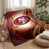 San Francisco 49ers Flanell Fleece Decke Gemütliche Warme Überwurfdecke für Sofa Bett Reisen Ganzjahresgebrauch