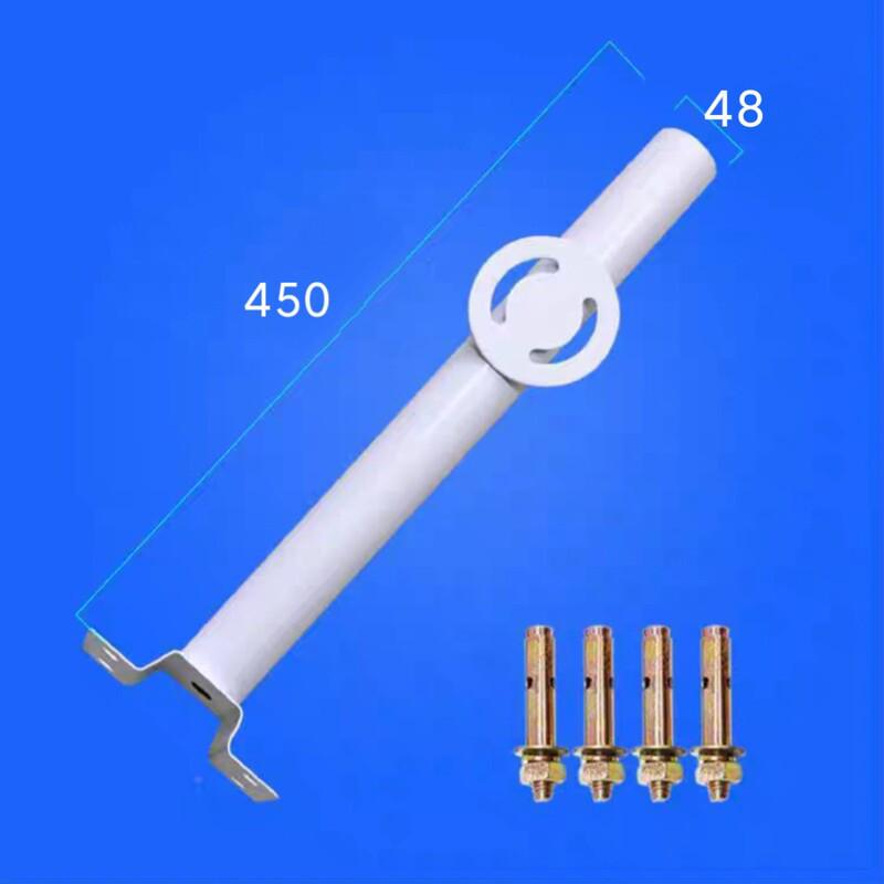 LED Street Light Wall Mount Solar Panel Bracket for Round Pole Lamps