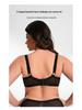 European & American Plus Size Anti-Sagging Mesh Lingerie Bra for Large Busts