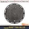 Square and Round Cast Iron Manhole Cover for Electric and Water Utilities