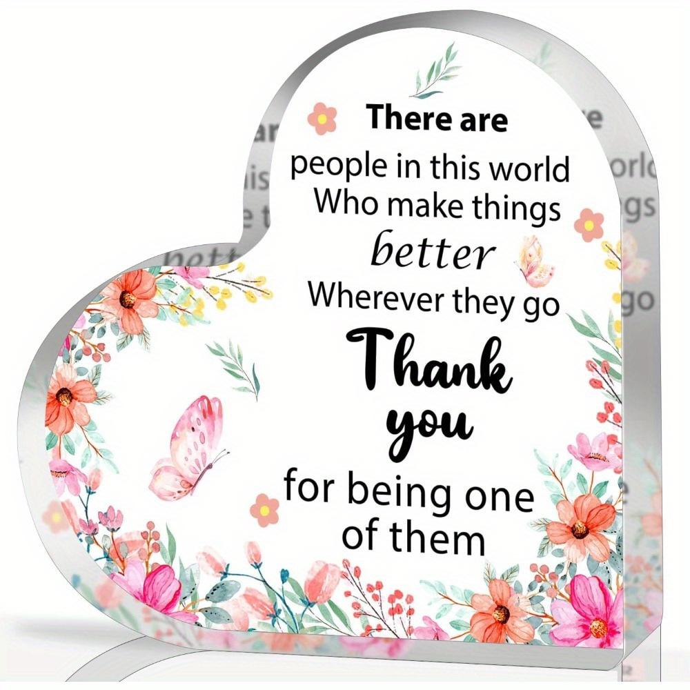 

Acrylic Heart Appreciation Gift - Versatile Keepsake for Coworkers & Graduation чистый