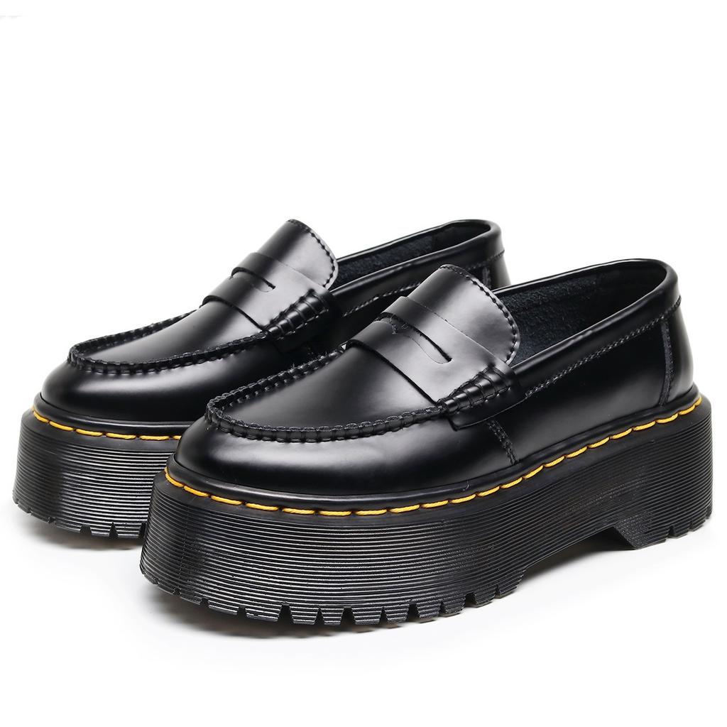 New love shoes fashion women's leather low-top small leather shoes muffin sole fashion student platform shoes