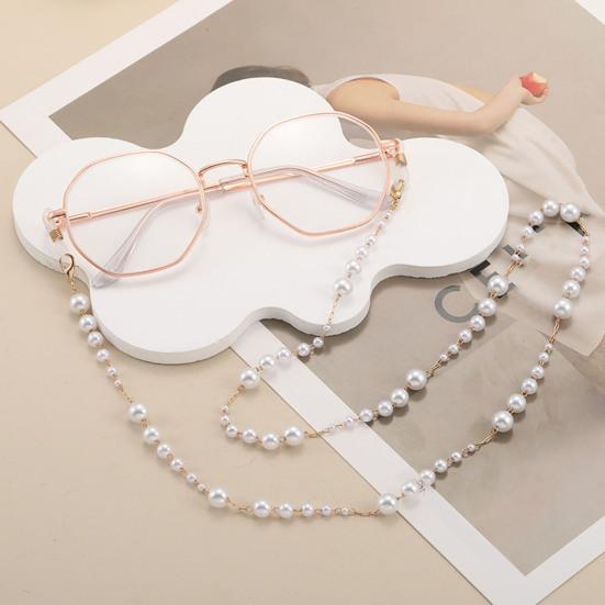 Women Glasses Chain Colorful Faux Gemstone Eyeglass Chain Retro Beaded Sunglass Strap Eyeglass Lanyards for Spectacle Reading Glasses