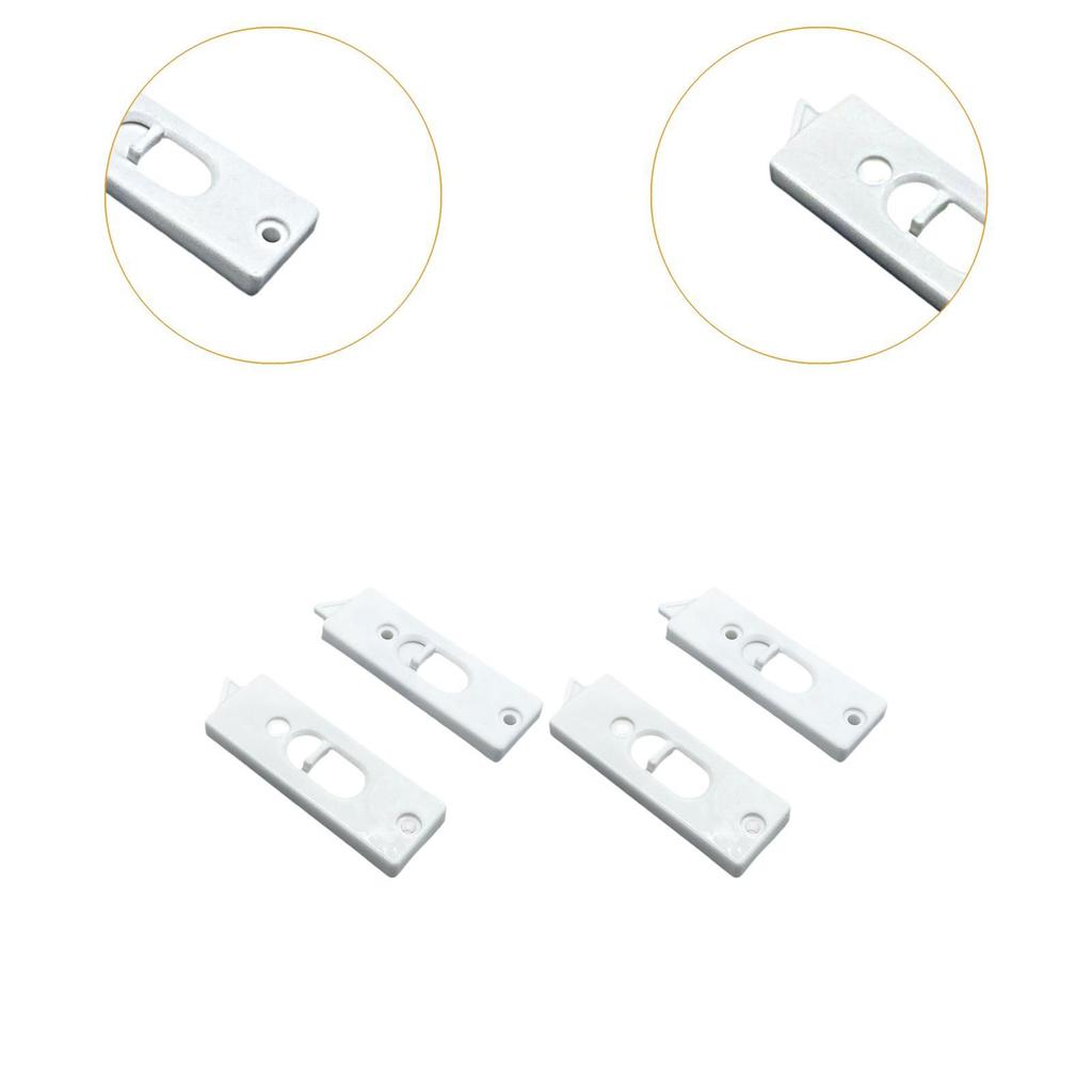 4Pcs Snap in Tilt Latch Sliding Window Tilt Latch Replacement Sturdy Center Spacing Sliding Lock Window Parts 2 Hole Hardware