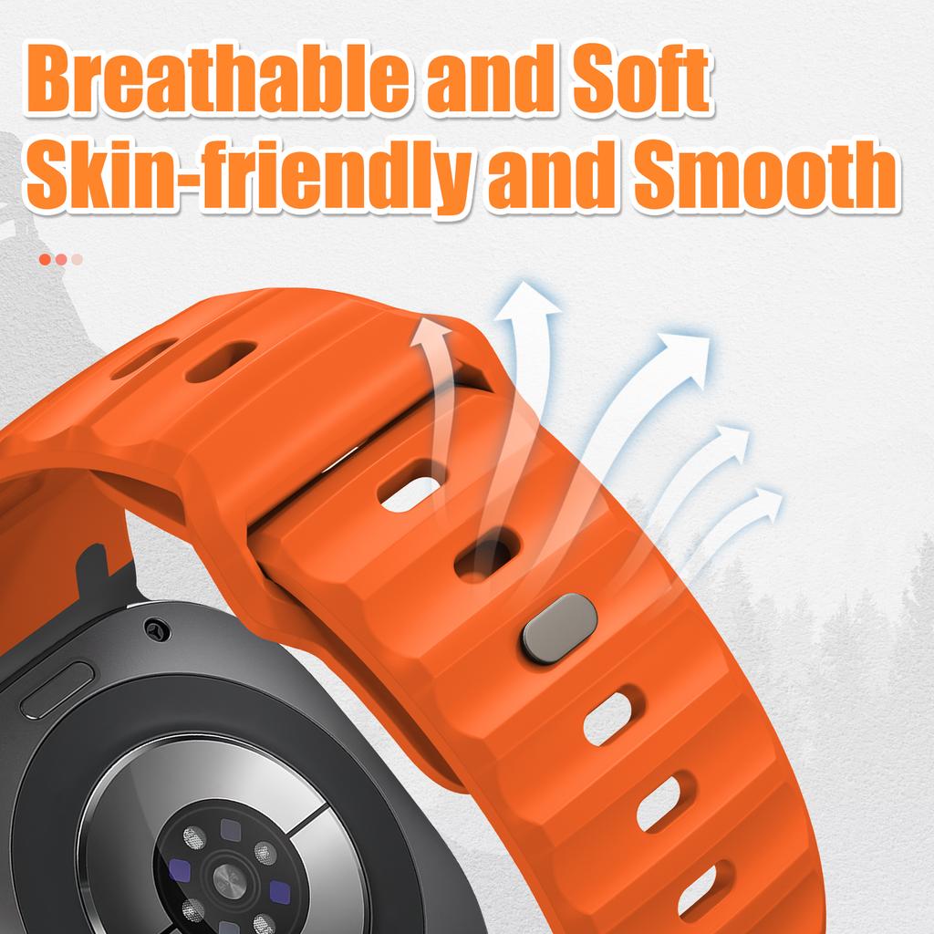 Sport Silicone Band For Samsung Galaxy Watch Ultra Strap 47mm Accessories metal belt Bracelet correa Galaxy Watch 7 Ultra 47 mm