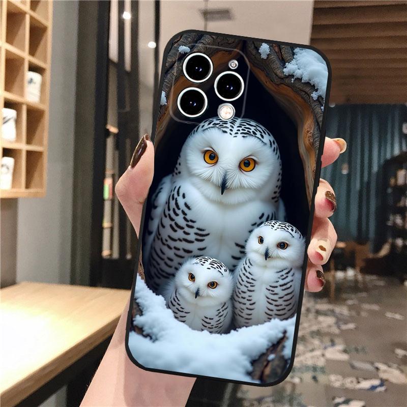 Phone Case Carcasa Funda For iPhone 17 Pro Max 17 Air 16 15 14 13 Pro Max 15 16 Pro 15Plus Owl