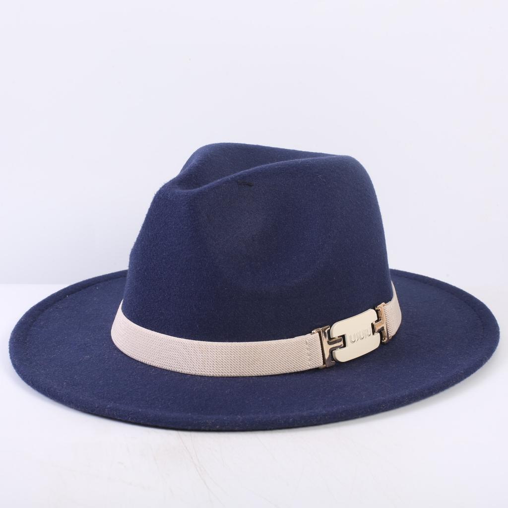 Popular European and American Classic Simple Flat-brimmed Top Hat Men's and Women's Fashionable and Elegant Versatile Jazz Hat Top Hat
