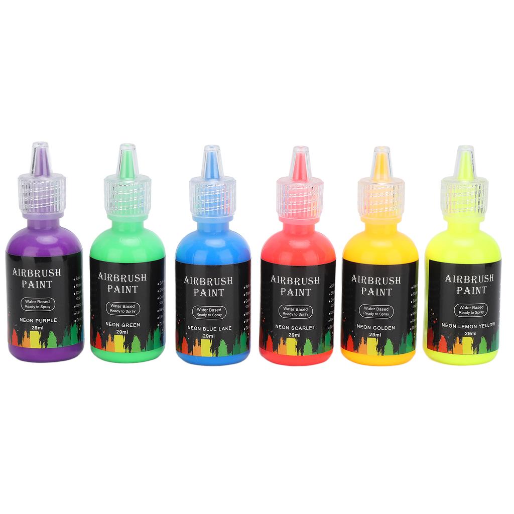 6 Colors Liquid Pigment Set Paint Ink Coloring Dye Supplies for DIY Crafts Art Making Car
