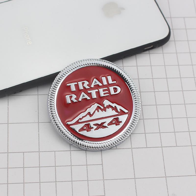 Jeep Off-road Compass Wrangler 4X4 Snow Mountain Metal Emblem Sticker