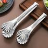 Stainless Steel Food Tongs Shell Shape Cooking Tools Professional BBQ Clip