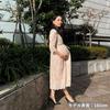 Woman Plus Casual Tuck Ribbon Lace Beige Women's Dress, & Dress,