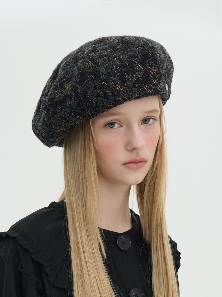 Beulaunhaes Wide Volume Beret - Black