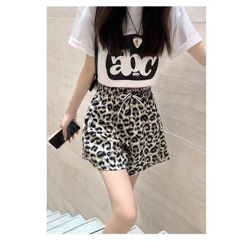 Short large en soie glacée pour enfants, pantalon de yoga fin et ample, pantalon de survêtement à séchage rapide