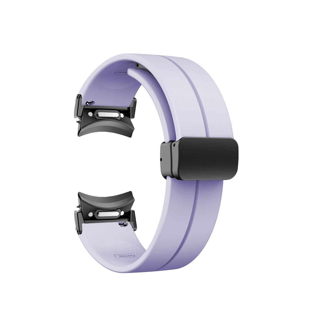 

Силіконовий ремінець для Samsung Galaxy Watch 5 Pro 45 мм Galaxy Watch 6 5 4 44 мм 40 мм Ремінець із магнітною пряжкою для Watch 6 Classic 43 47 мм Galaxy Watch 6 40mm