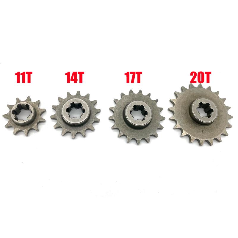 1pcs T8F 11T 13T 14T 17T 20T Motorcycle Front Gear Box Sprocket For 47cc 49cc Minimoto Mini Dirt Pit Bike Moped Scooter