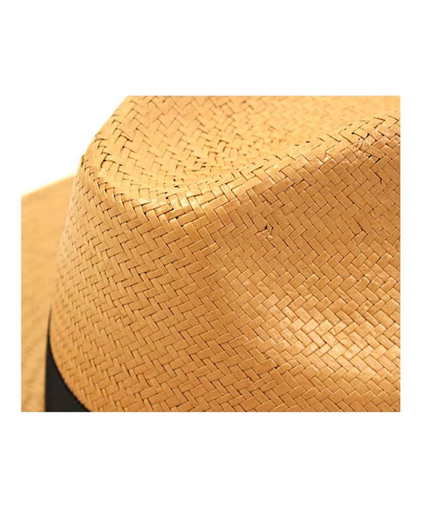 Yunibeosyeolkemiseuteuli Beige Long Summer Fedora Panama Hat