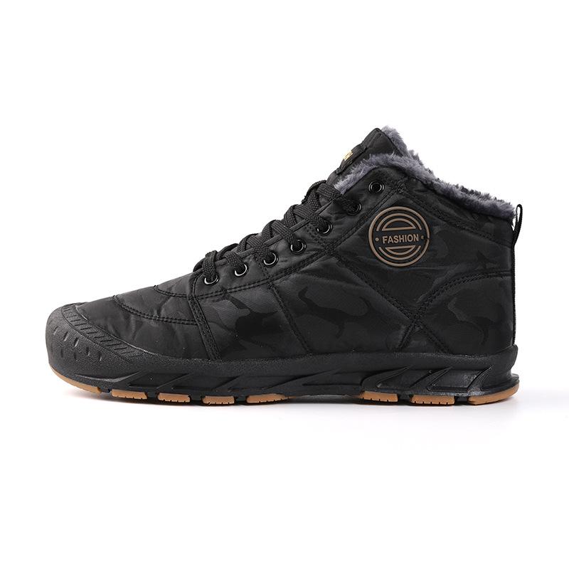 Winter warm velvet thickened cotton shoes low-top short boots sports shoes large size snow boots outdoor winter