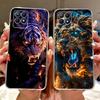 Clear Cover For Realme 8i Case RMX3151 Luxury Butterfly Love Flowers Cool Painted Phone Case For Realme Narzo 50 RMX3286 Cover
