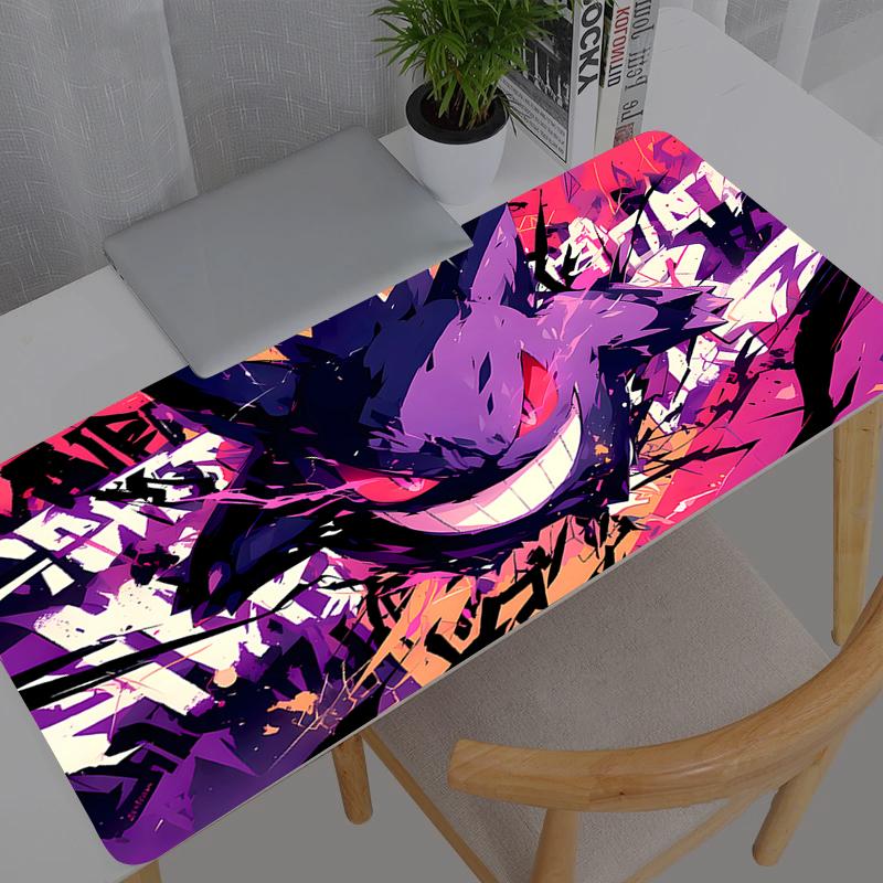 Mouse Pad Gamer Notebook Games Mouse Pad Pokemon Pikachu Gengar XXL Keyboard Pad Large Mousepad Mouse Mat Gaming Desk Mat 800x300x2mm
