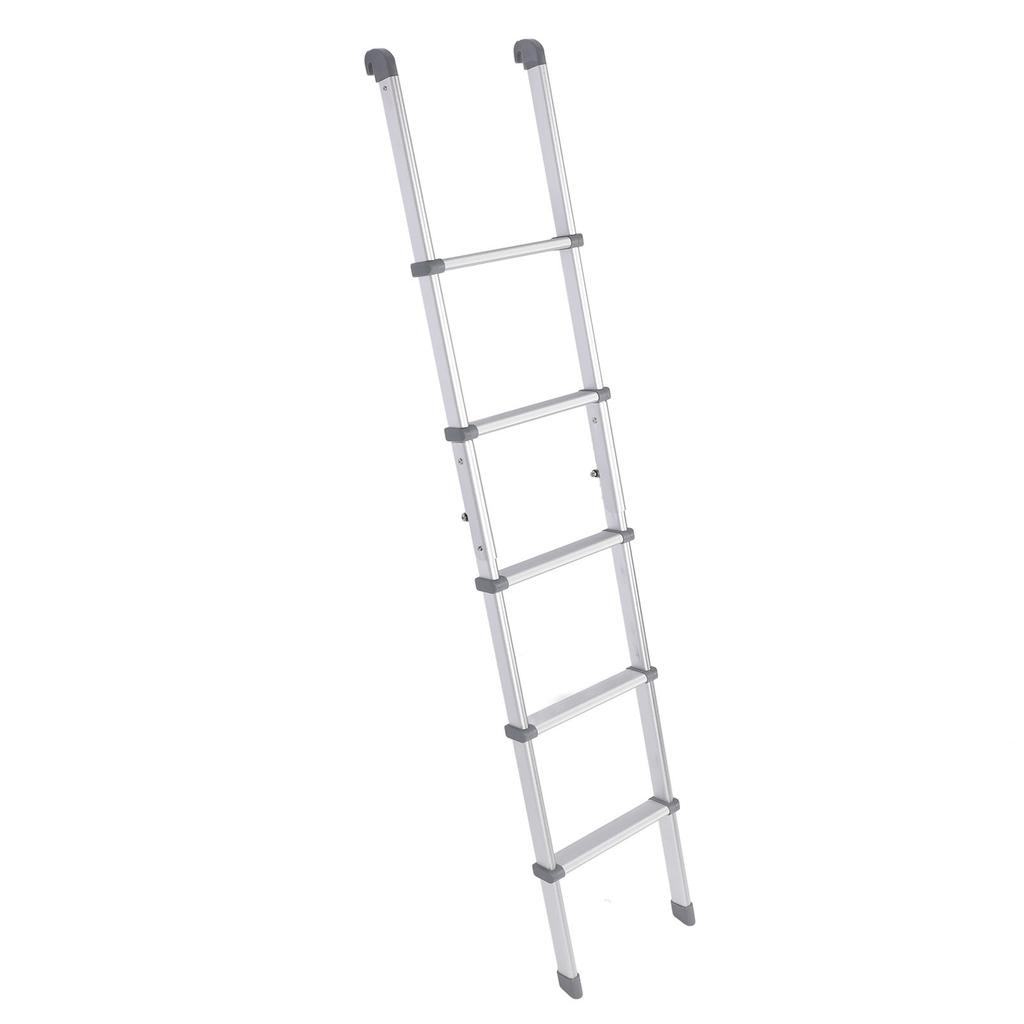 59.4in RV Bunk Bed Ladder Foldable Anti Slip Aluminium Alloy 5 Step Bunk Ladder for Motorhome Trailer Caravan